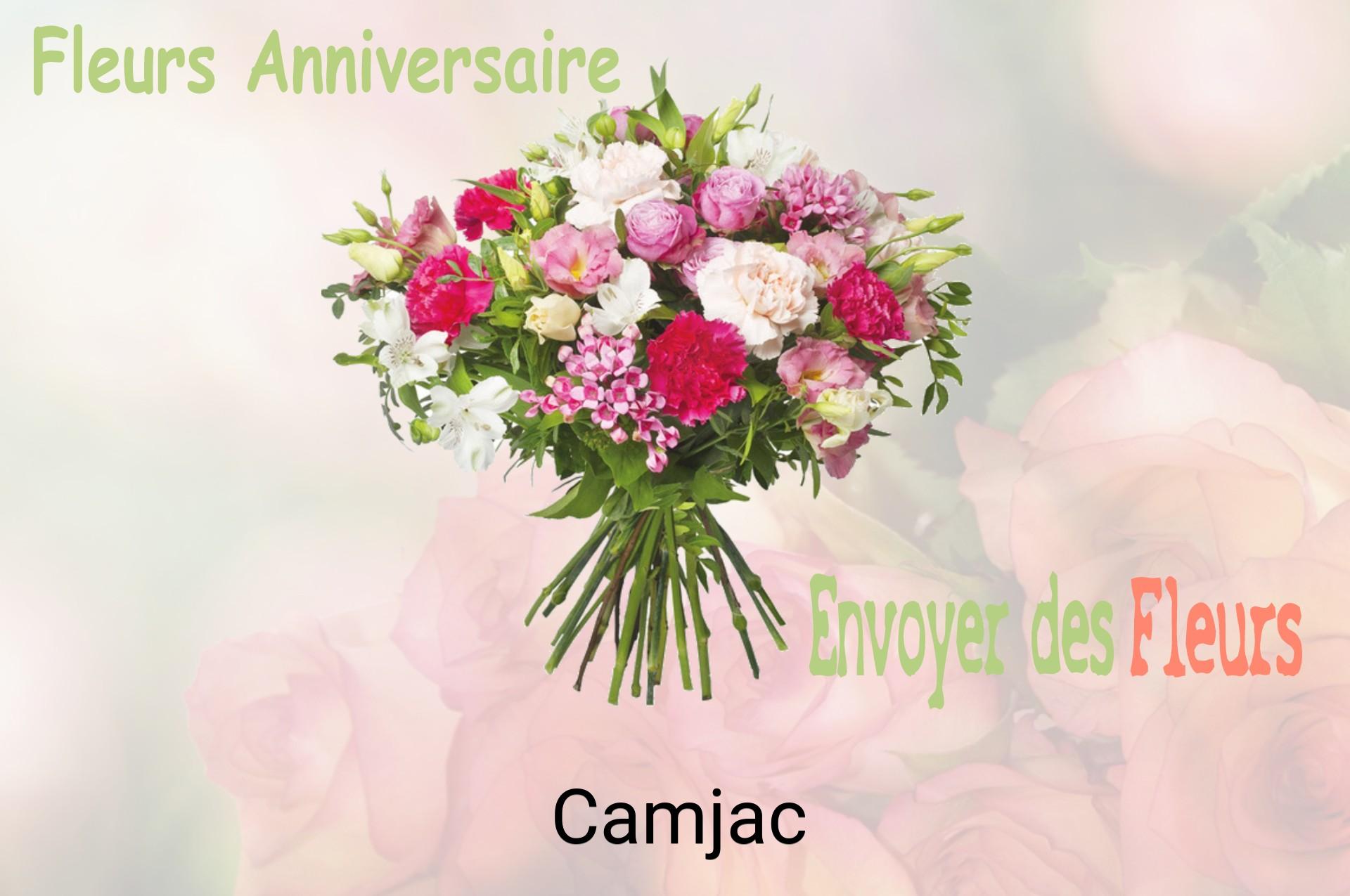 Bouquet de fleurs d’anniversaire livré à Camjac